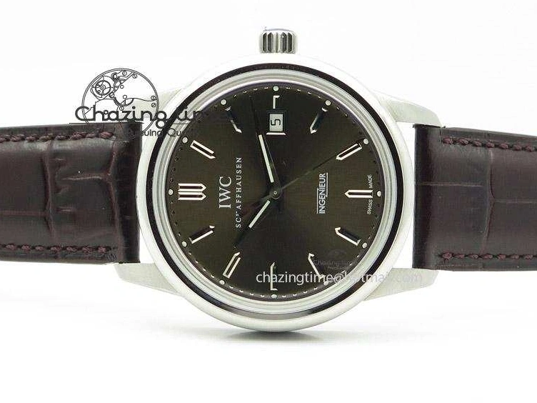 MIROTIME 0307 Affordable Ingeniuer St.Laurens SS Brown Dial MK 1:1 Best Edition On Black Leather Strap A 7365